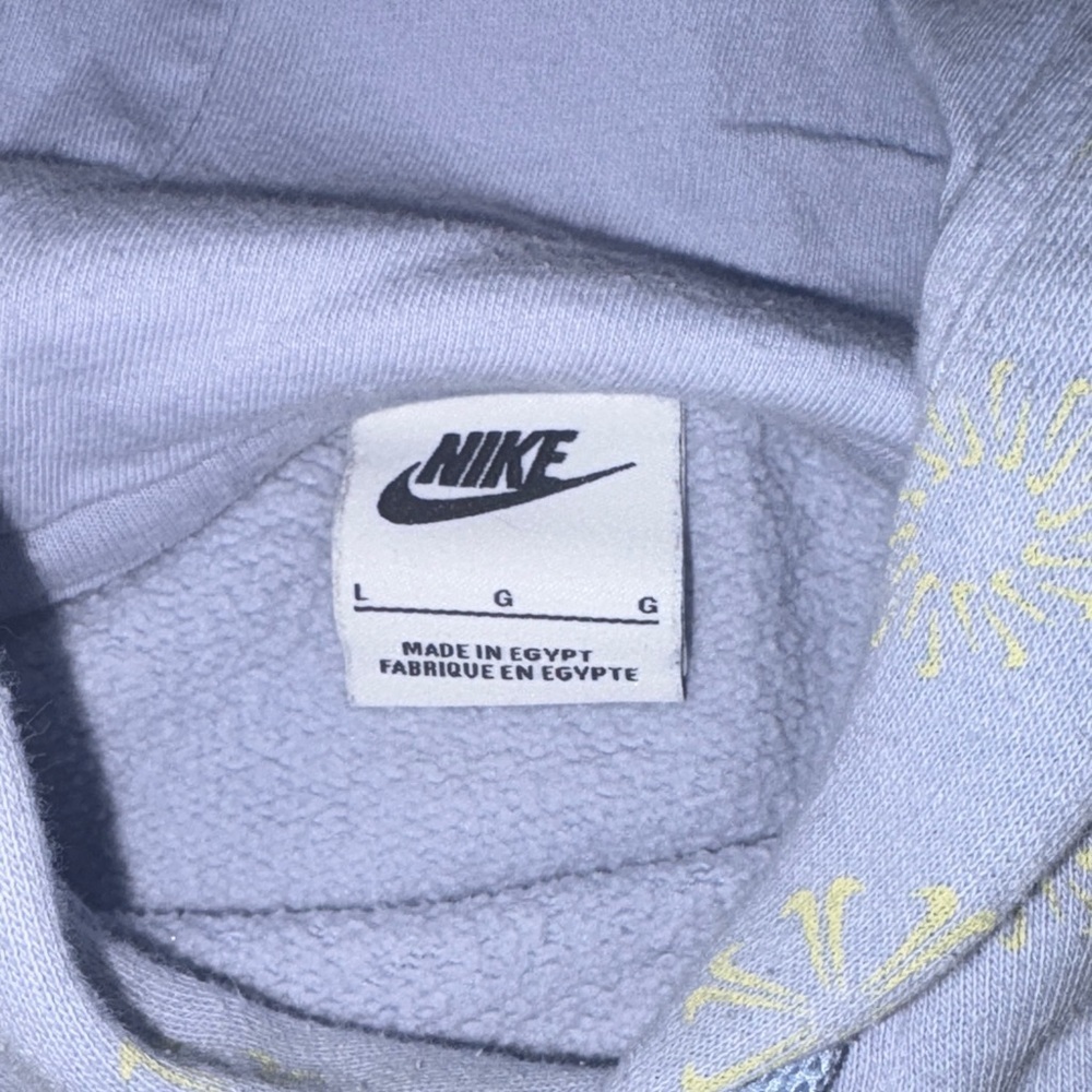 Nike Light blue Monogram Hoodie for Men size large - Picture 2 of 7
